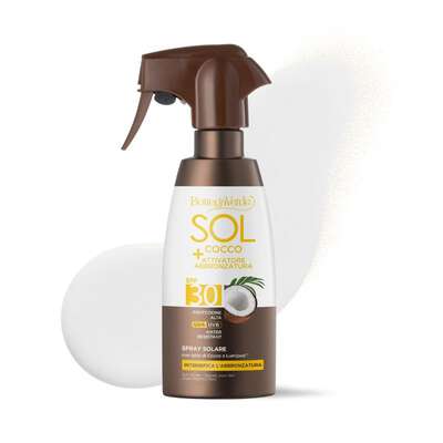 SOL Cocco + Attivatore di abbronzatura - Spray solare - intensifica l'abbronzatura - con latte di Cocco e Lumipod<TM/> - water resistant - protezione alta SPF30