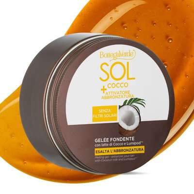 SOL Cocco + Attivatore di abbronzatura - Gel&eacute;e fondente - esalta l'abbronzatura - con latte di Cocco e Lumipod<TM/>- senza filtri solari