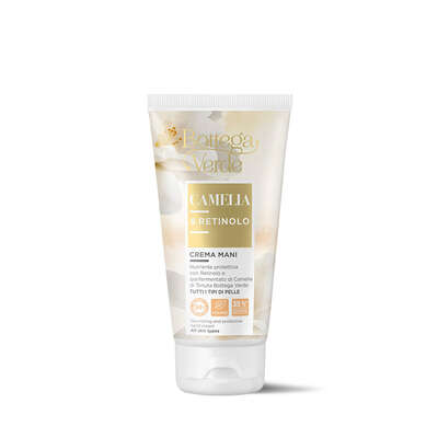 Camelia e Retinolo - Crema mani nutriente protettiva - con Retinolo ed estratto di Camelia iperfermentato di Tenuta Bottega Verde - tutti i tipi di pelle