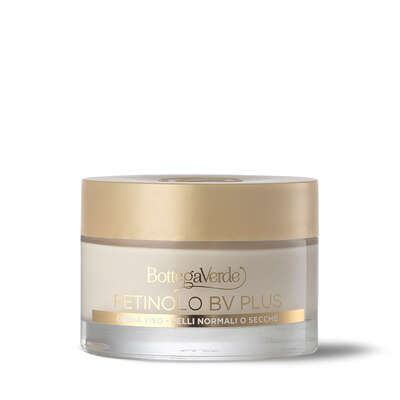 Retinolo Bv Plus - Crema viso - Formula potenziata - antirughe elasticizzante - con Pro-Retinolo, Provitagen complex e acido laluronico - pelli normali o secche