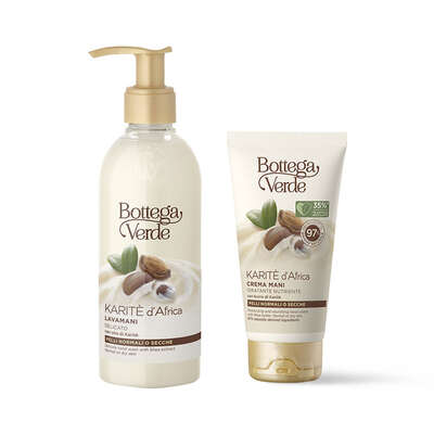 Oferta Karit&egrave; d'Africa - Crema para manos + Karit&egrave; d'Africa - Jab&ograve;n para manos delicado - con aceite de Karit&egrave; (250 ml) - pieles normales o secas
