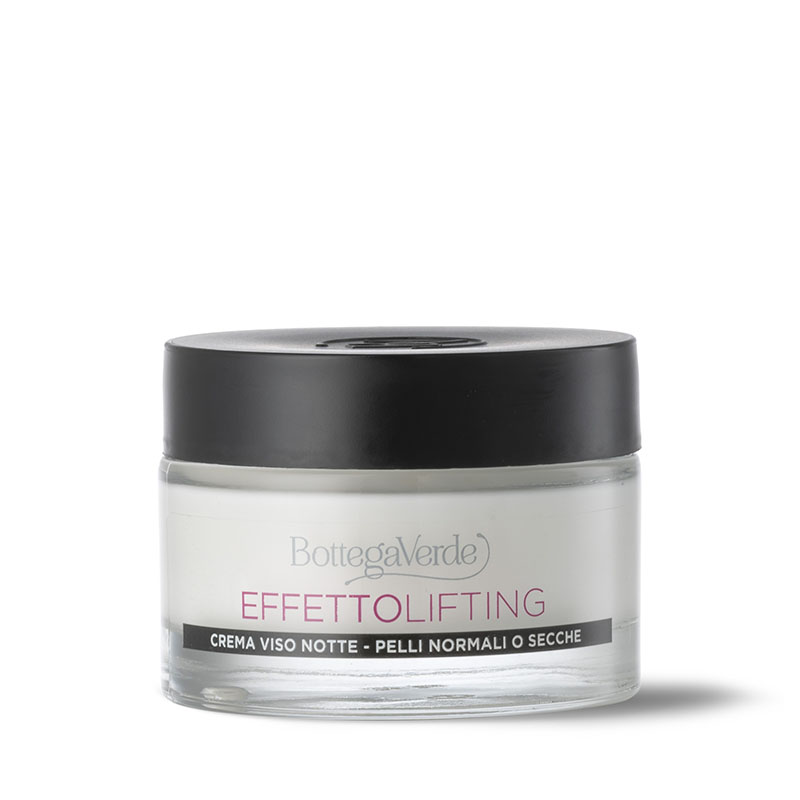 Effetto lifting - Crema facial noche antiedad, efecto lifting inmediato* - con ácido Hialurónico y extracto de Flor de Loto (50 ml) - pieles normales o secas