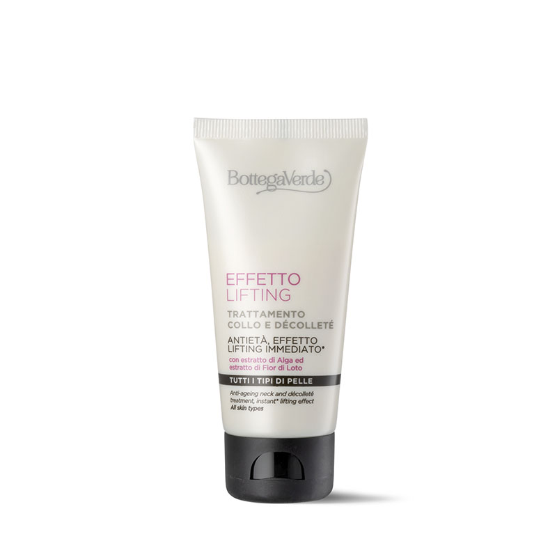 Effetto Lifting - Trattamento collo e décolleté antietà, effetto lifting immediato* , con estratto di Alga ed estratto di Fior di Loto