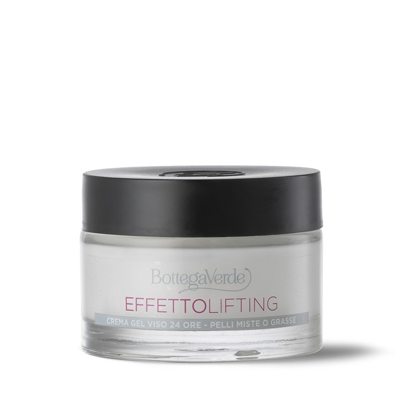 Effetto lifting - Crema gel facial 24 horas, antiedad, efecto lifting inmediato* - con ácido Hialurónico y extracto de Flor de Loto (50 ml) - pieles mixtas o grasas